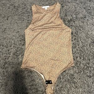 Cute cheetah print bodysuit